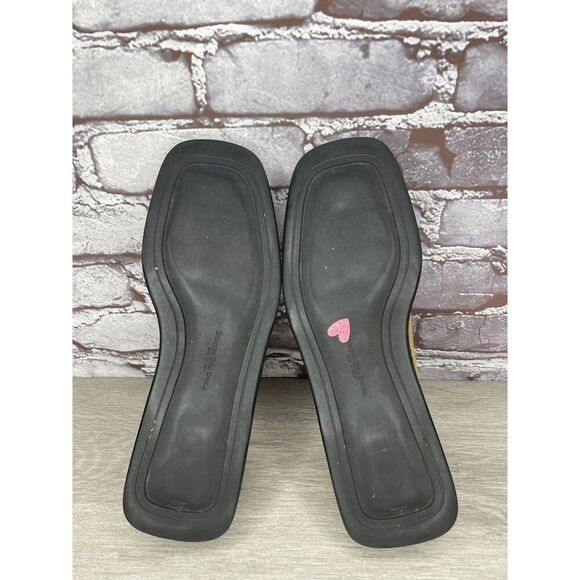 Duccio Del Duca Tan Leather Square Toe Wedge Designer Loafers Women 8.5M US/39EU - Picture 6 of 16